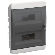 Корпус ЩРВ-П-24 TEKFOR IP41 черн. прозр. дверь пластик. IEK TF5-KP12-V-24-41-K01-K03