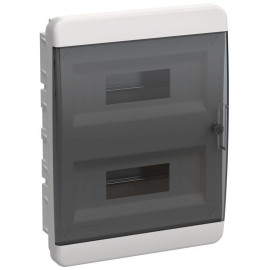 Корпус ЩРВ-П-24 TEKFOR IP41 черн. прозр. дверь пластик. IEK TF5-KP12-V-24-41-K01-K03