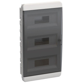 Корпус ЩРВ-П-36 TEKFOR IP41 черн. прозр. дверь пластик. IEK TF5-KP12-V-36-41-K01-K03