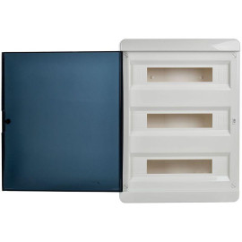 Корпус ЩРВ-П-54 TEKFOR IP41 черн. прозр. дверь пластик. IEK TF5-KP12-V-54-41-K01-K03