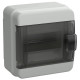 Корпус КМПн-6 TEKFOR IP65 черн. прозр. дверь пластик. IEK TF5-KP72-N-06-65-K03-K02