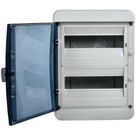 Корпус КМПн-24 TEKFOR IP65 черн. прозр. дверь пластик. IEK TF5-KP72-N-24-65-K03-K02