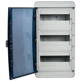 Корпус КМПн-36 TEKFOR IP65 черн. прозр. дверь пластик. IEK TF5-KP72-N-36-65-K03-K02