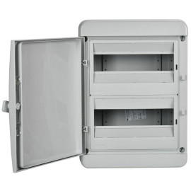 Корпус КМПн-24 TEKFOR IP65 сер. непрозр. дверь пластик. IEK TF5-KP73-N-24-65-K03-K03