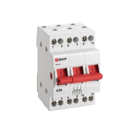 Переключатель трехпозиционный ТПС-63 3P 63А PROxima EKF TPS363