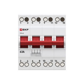 Переключатель трехпозиционный ТПС-63 4P 63А PROxima EKF TPS463