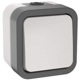 Выключатель кнопочный 1-кл. ОП TORS TS210 10А IP55 бел. IEK TS-V14-0-10-55-K41