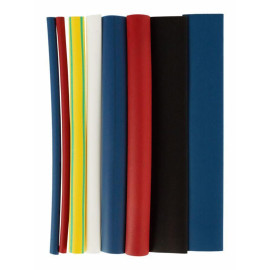 Набор трубок термоусадочных тонкостен. ТТУ 2/1; 4/2; 6/3; 8/4 (ЖЗ; С; К; Ч) 20х8см разноцвет. IEK UDRS-D2-D8-10-1