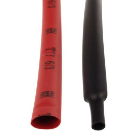 Набор трубок термоусадочных тонкостен. ТТУ 2/1; 4/2; 6/3; 8/4 (Ж; С; К; Ч; Б) 20х8см разноцвет. IEK UDRS-D2-D8-10-2