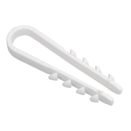 Дюбель-хомут 19-25мм для круглого кабеля нейлон бел. (уп.100шт) IEK UHH35-19-25-100