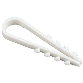 Дюбель-хомут 5-10мм для круглого кабеля нейлон бел. (уп.100шт) IEK UHH35-5-10-100
