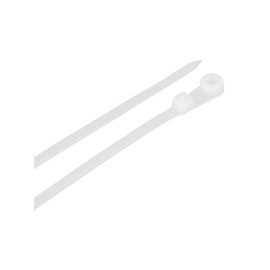 Хомут кабельный 3.5х100 нейл. бел. с отвер. для креп. ХОК (уп.100шт) IEK UHH40-4-100-100