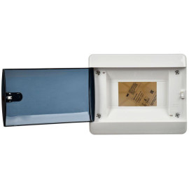 Корпус ЩРН-П-6 UNION Compact IP41 черн. прозр. дверь пластик. IEK UIC-KP12-N-06-41-K01