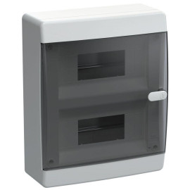 Корпус ЩРН-П-18 UNION Compact IP41 черн. прозр. дверь пластик. IEK UIC-KP12-N-18-41-K01