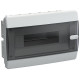 Корпус ЩРВ-П-12 UNION Compact IP41 черн. прозр. дверь пластик. IEK UIC-KP12-V-12-41-K01