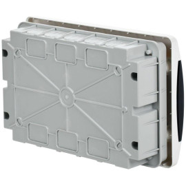 Корпус ЩРВ-П-12 UNION Compact IP41 черн. прозр. дверь пластик. IEK UIC-KP12-V-12-41-K01