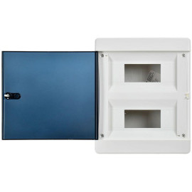 Корпус ЩРВ-П-18 UNION Compact IP41 черн. прозр. дверь пластик. IEK UIC-KP12-V-18-41-K01