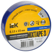 Изолента ПВХ 0.13х15мм (рул.10м) син. IEK UIZ-13-10-10M-K07