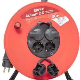 Удлинитель на катушке 4х30м с заземл. 16А IP44 Атлант 2.0 3.5кВт КГ 3х1.5 PROxima EKF UKA02-16-315R-4-30-IP44
