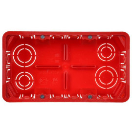 Коробка распаячная СП 172х96х45 КМ41026 для полых стен (с саморезами пластиковые лапки с крышкой) IEK UKG11-172-096-045-P