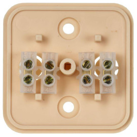 Коробка распаячная ОП 50х50х20 IP20 КМ41206-04 (4 клем. 3кв.мм) сосна IEK UKO10-050-050-020-K34