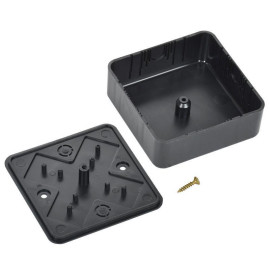 Коробка распаячная ОП 75х75х28 черн. IEK UKO10-075-075-028-K02-E