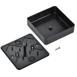 Коробка распаячная ОП 100х100х29 черн. IEK UKO10-100-100-029-K02-E