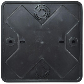 Коробка распаячная ОП 100х100х29 черн. IEK UKO10-100-100-029-K02-E