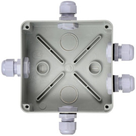 Коробка распаячная ОП 100х100х50 IP55 КМ41330 PG9 IEK UKO10-100-100-050-K51-55