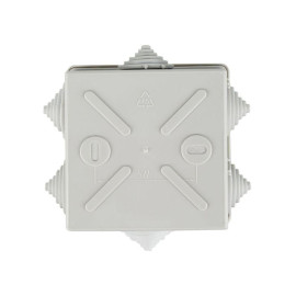 Коробка распаячная ОП 85х85х40 IP44 KM41235 (6 каб.ввод.) IEK UKO11-085-085-040-K41-44