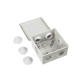 Коробка распаячная ОП 85х85х40 IP44 KM41235 (6 каб.ввод.) IEK UKO11-085-085-040-K41-44