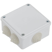 Коробка распаячная ОП КМ 100х100х45 IP44 6 вводов бел. IEK UKO11-100-100-045-K01-44