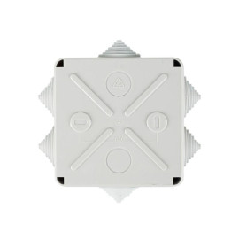 Коробка распаячная ОП 100х100х50 IP44 KM41233 (6 каб. ввод.) IEK UKO11-100-100-050-K41-44