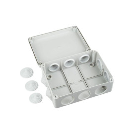 Коробка распаячная ОП 190х140х70 IP44 КМ41243 RAL7035 IEK UKO11-190-140-070-K41-44