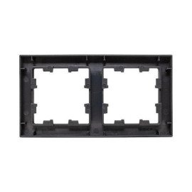 Рамка 2-м Эпика пластик черн. EKF UP1-FPB-02