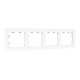 Рамка 4-м Эпика пластик бел. EKF UP1-FPW-04