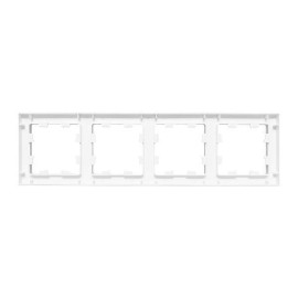 Рамка 4-м Эпика пластик бел. EKF UP1-FPW-04