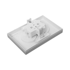 Розетка 2-м СП Эпика 16А без заземл. без защ. шторок с рамкой механизм алюм. EKF UP1-SOA-200