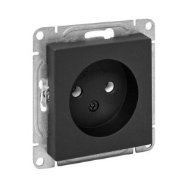 Розетка СП Эпика 16А без заземл. без шторок механизм черн. EKF UP1-SOB-100
