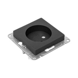 Розетка СП Эпика 16А без заземл. без шторок механизм черн. EKF UP1-SOB-100