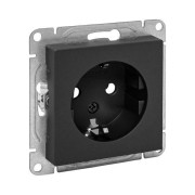 Розетка СП Эпика 16А с заземл. без защ. шторок механизм черн. EKF UP1-SOB-110
