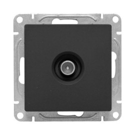 Розетка телевизионная оконечная TV СП Эпика механизм черн. EKF UP1-SOB-TV-3