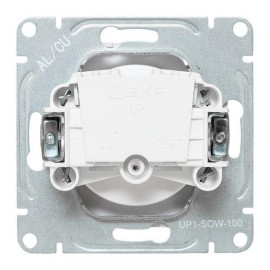 Розетка СП Эпика 16А без заземл. без шторок механизм бел. EKF UP1-SOW-100