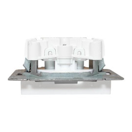 Розетка СП Эпика 16А без заземл. без шторок механизм бел. EKF UP1-SOW-100