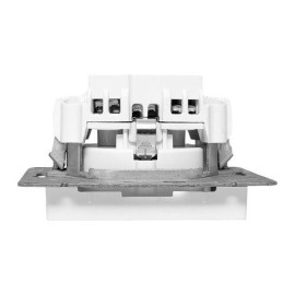 Розетка СП Эпика 16А с заземл. без защ. шторок механизм бел. EKF UP1-SOW-110