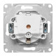 Розетка СП Эпика 16А IP44 с заземл. защ. шторки с крышкой механизм бел. EKF UP1-SOW-111-44