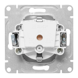 Розетка СП Эпика 16А с заземл. защ. шторки механизм бел. EKF UP1-SOW-111