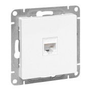 Розетка компьютерная СП Эпика RJ45 кат.5 механизм бел. EKF UP1-SOW-RJ45-5