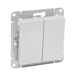 Выключатель 2-кл. СП Эпика механизм алюм. EKF UP1-SWA-20