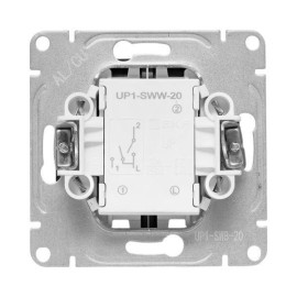 Выключатель 2-кл. СП Эпика механизм черн. EKF UP1-SWB-20